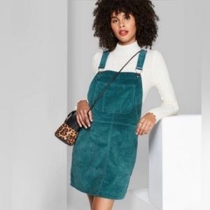 Women’s Wild Fable Corduroy Jumper - Teal (XS)
